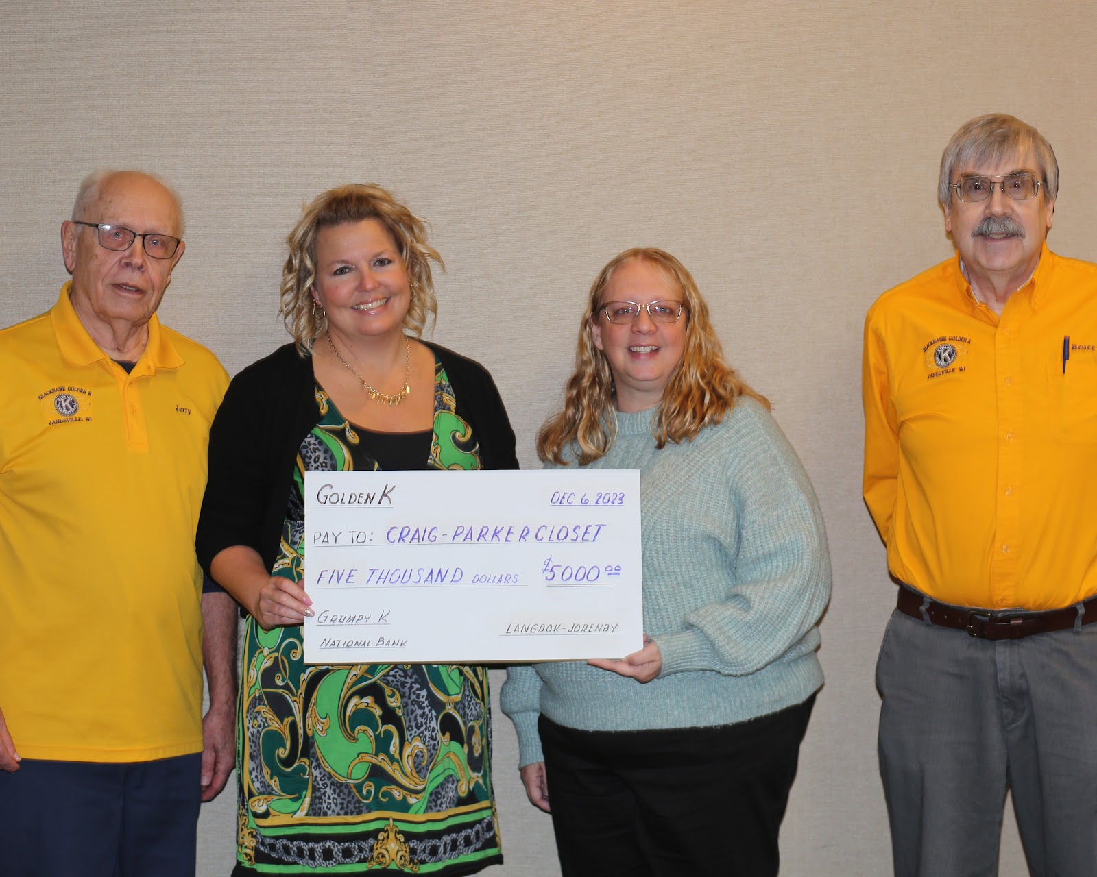 Parker/Craig Closet Donation 2023