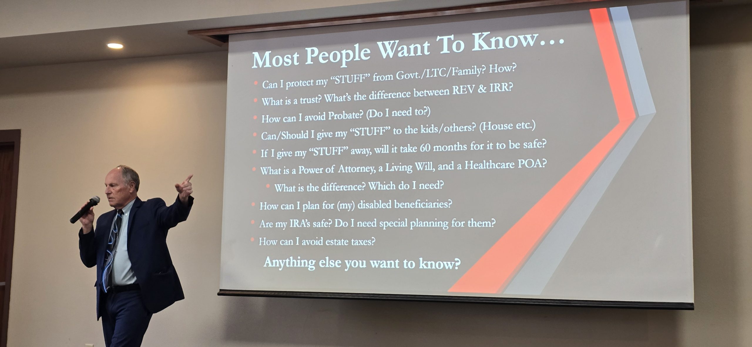 Doug Ley, owner and attorney at Elder Advisors Law – General Meeting, 11-06-2024